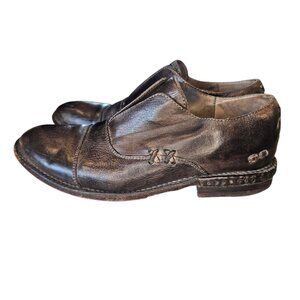 Bed Stu Slip On Loafers Oxford Brown Derby Shoes Sz 9 Distressed Leather USA